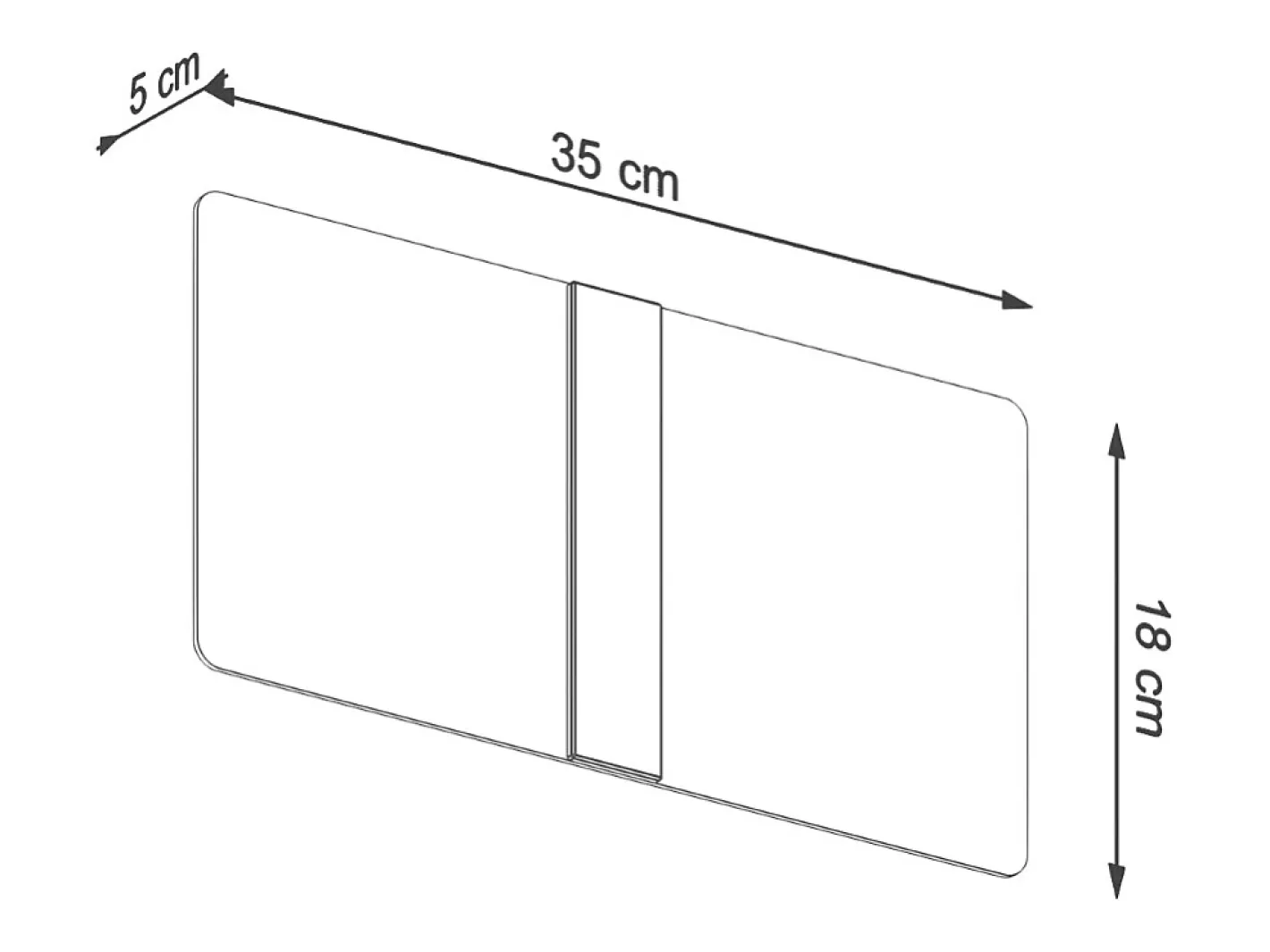 Sollux Lighting Lámparas de pared Feralia moderno de vidrio/acero - 2 fuentes luminosas 3000K - L.35 x A.18 cm - /cromo Blanco Discount