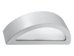 Sollux Lighting Aplique Para Pared-Lámparas de pared Gloim moderno de cerámica/vidrio - 1 fuentes luminosas 3000K - L.40,5 x A.10 cm - Gris