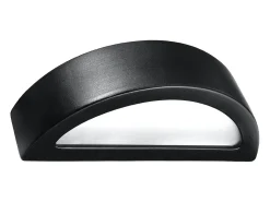 Hot Sollux Lighting Lámparas de pared Gloim moderno de cerámica/vidrio - 1 fuentes luminosas 3000K - L.40,5 x A.10 cm - Negro