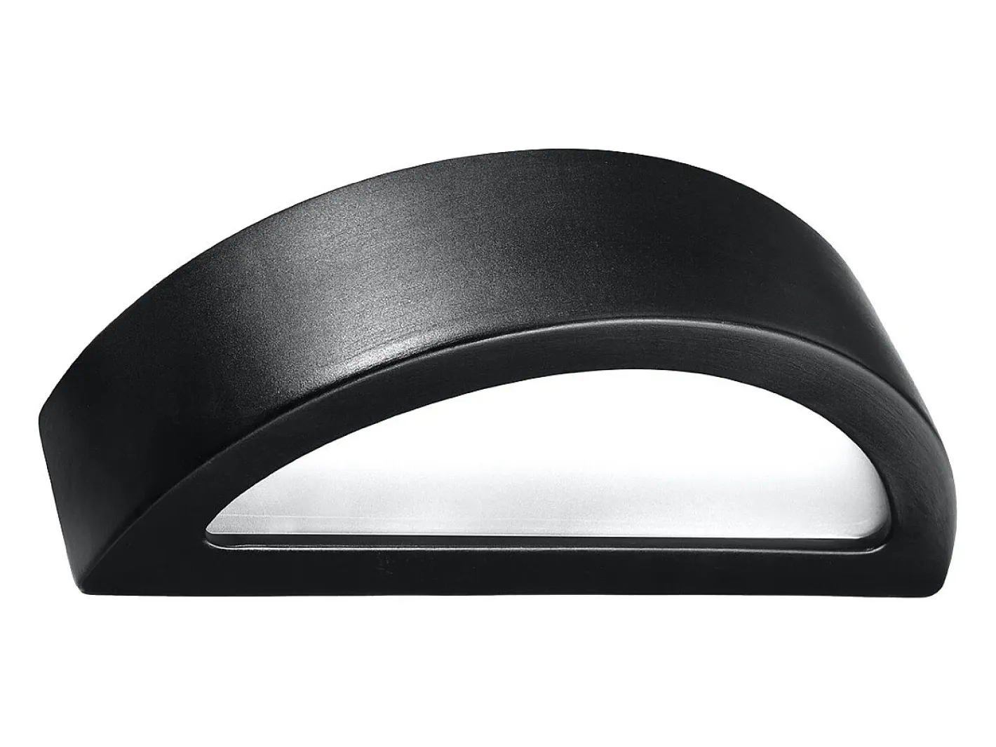 Hot Sollux Lighting Lámparas de pared Gloim moderno de cerámica/vidrio - 1 fuentes luminosas 3000K - L.40,5 x A.10 cm - Negro