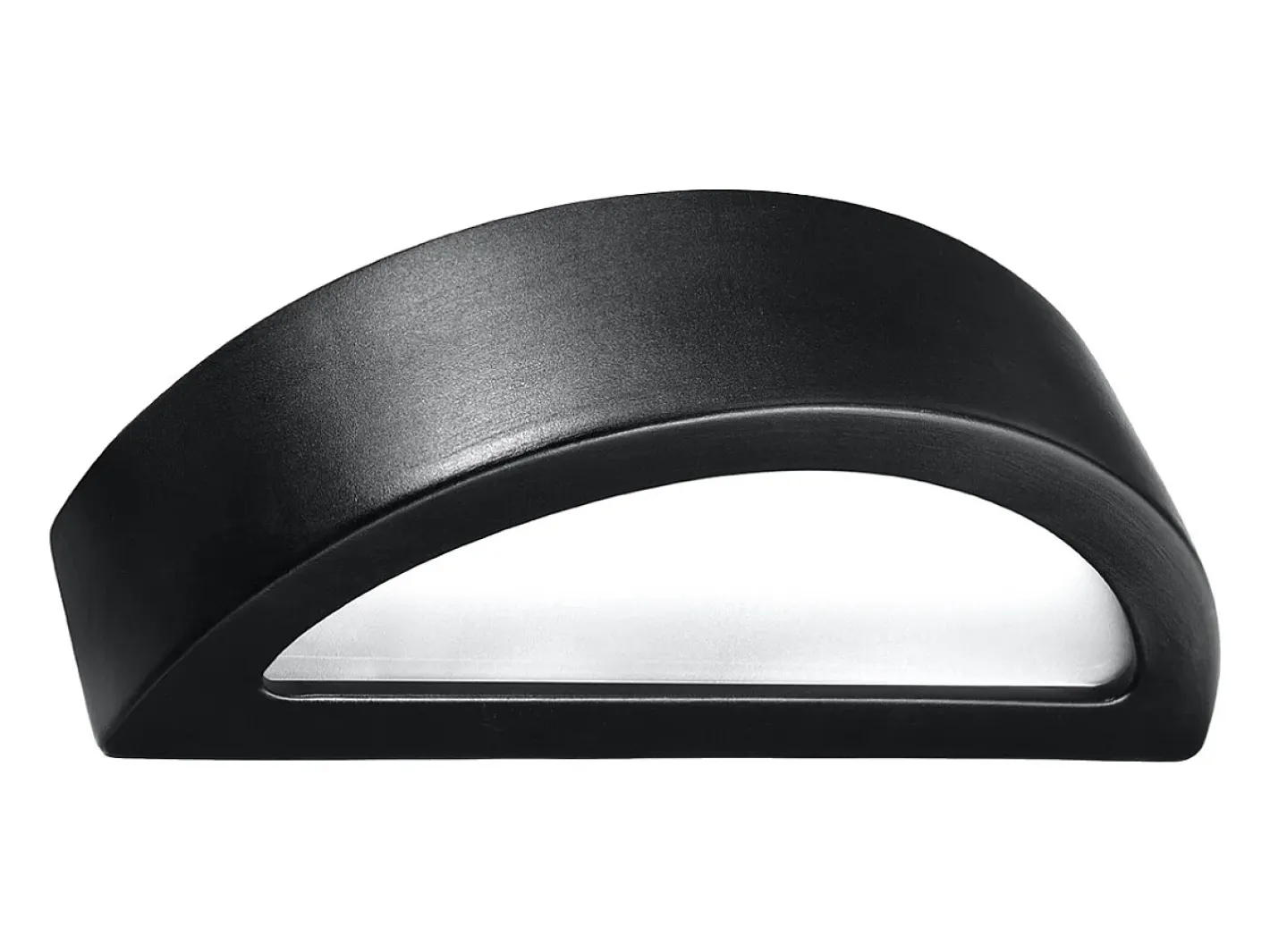 Hot Sollux Lighting Lámparas de pared Gloim moderno de cerámica/vidrio - 1 fuentes luminosas 3000K - L.40,5 x A.10 cm - Negro