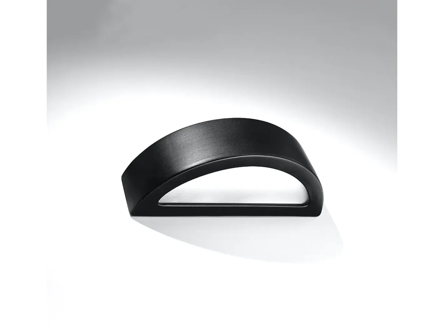 Hot Sollux Lighting Lámparas de pared Gloim moderno de cerámica/vidrio - 1 fuentes luminosas 3000K - L.40,5 x A.10 cm - Negro