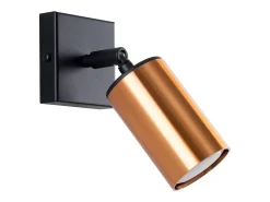 Sollux Lighting Aplique Para Pared-Lámparas de pared Glois moderno de acero - 1 fuentes luminosas 3000K - L.8 x A.18,5 cm - /cobre Negro