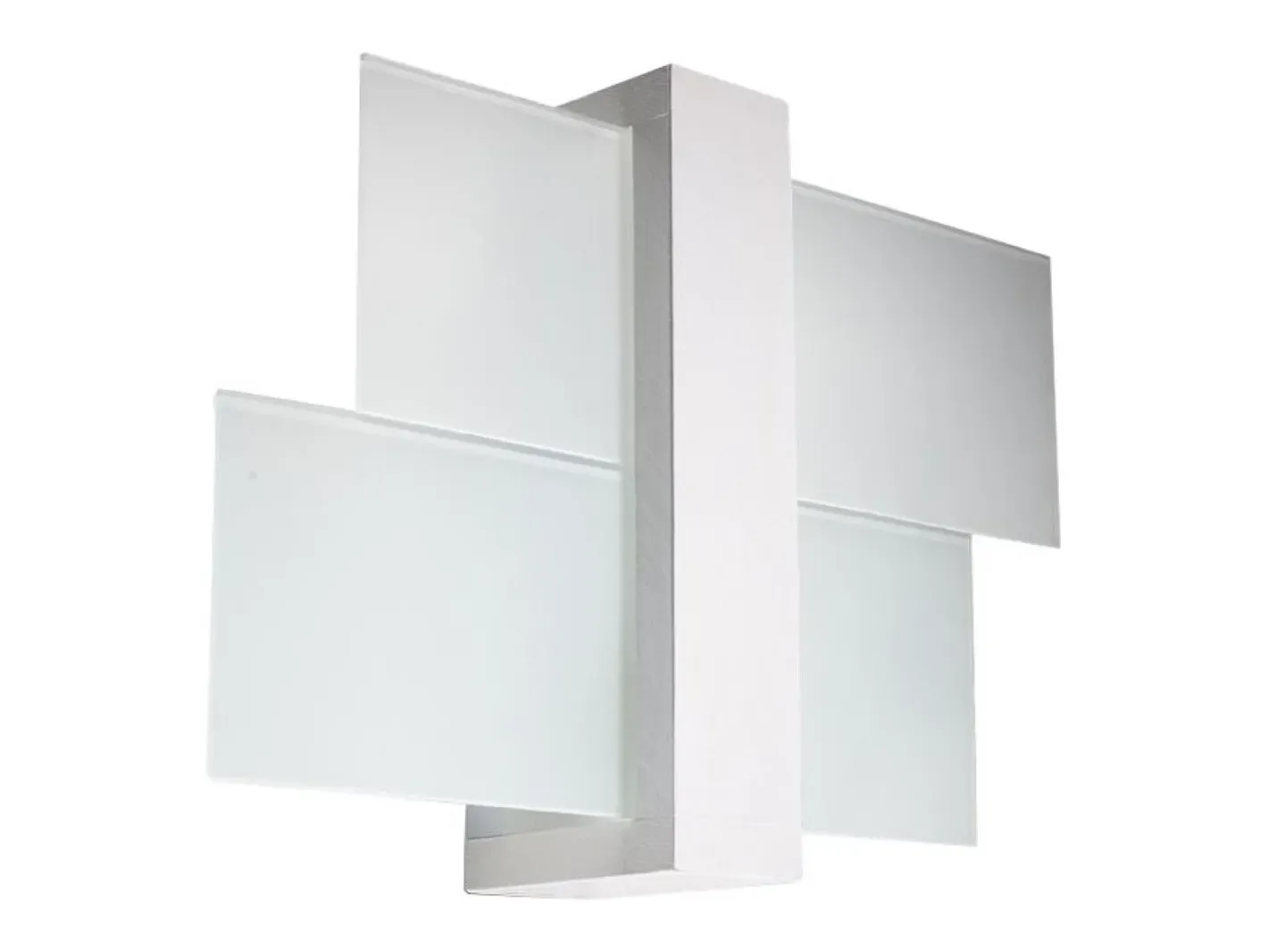 Sollux Lighting Aplique Para Pared-Lámparas de pared Ignis escandinavo de madera/vidrio - 1 fuentes luminosas 4000K - L.43 x A.30 cm - Blanco