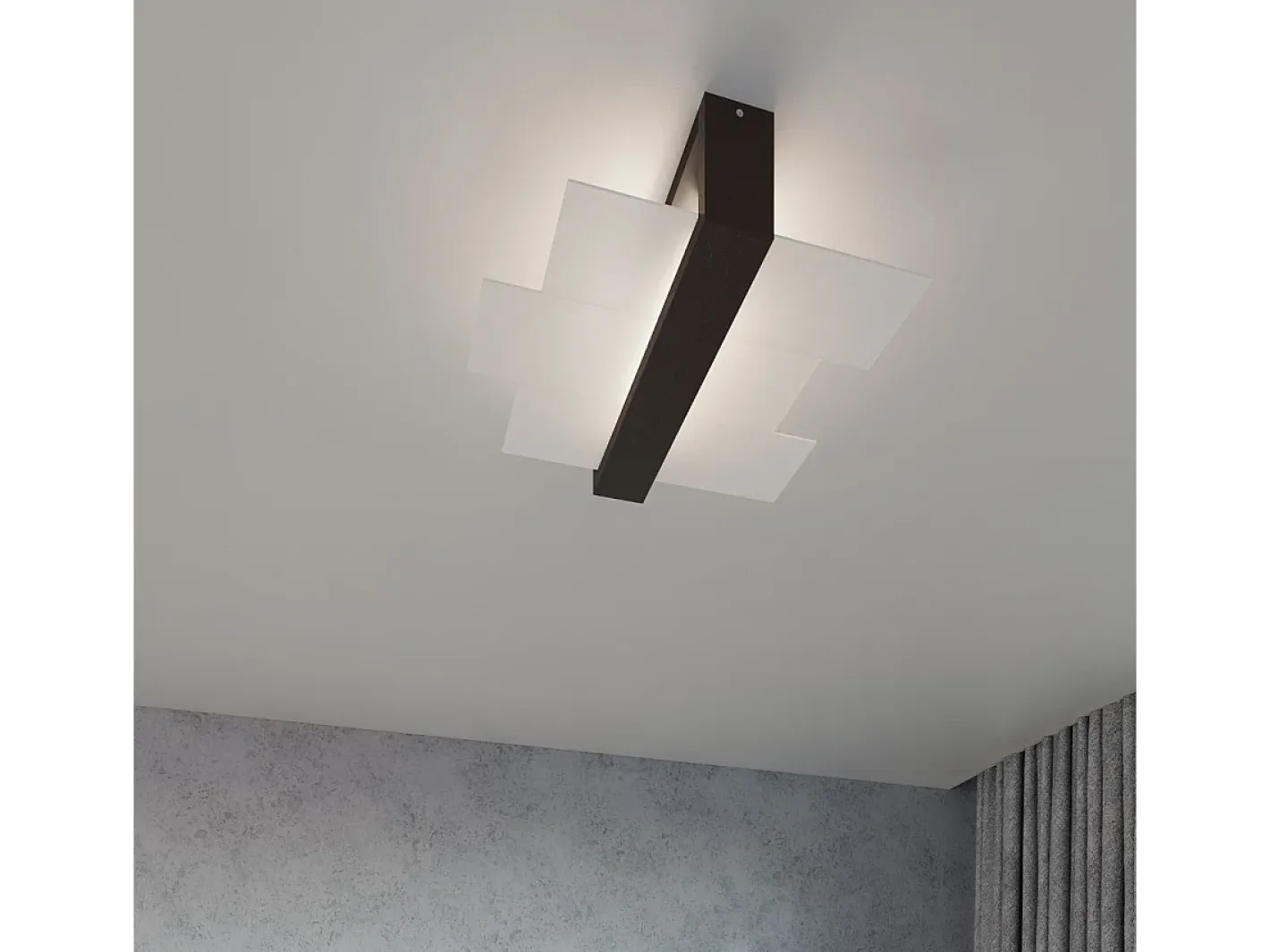Sollux Lighting Aplique Para Pared-Lámparas de pared Ignis escandinavo de madera/vidrio - 1 fuentes luminosas 3000K - L.43 x A.30 cm - wengué Beige