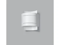 Sollux Lighting Aplique Para Pared-Lámparas de pared Ignisra moderno de acero - 1 fuentes luminosas 3000K - L.21 x A.23 cm - Blanco