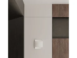 Best Sollux Lighting Lámparas de pared Ignisra moderno de acero - 1 fuentes luminosas 4000K - L.21 x A.23 cm - Blanco