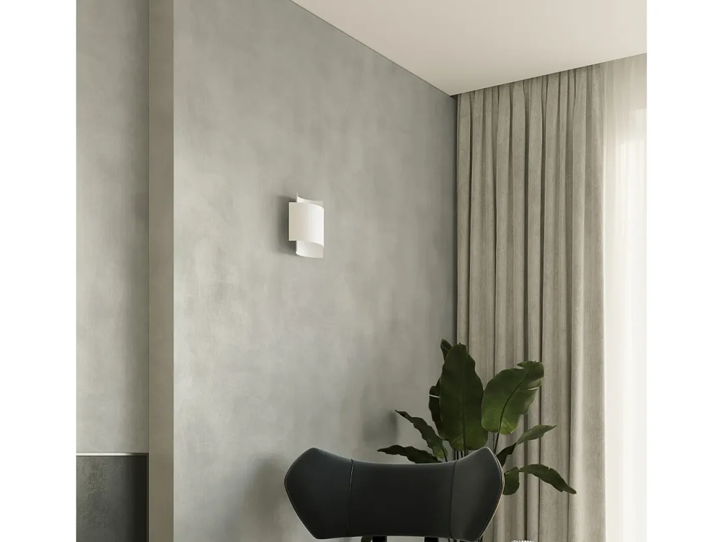 Online Sollux Lighting Lámparas de pared Influx industrial de acero - 1 fuentes luminosas 4000K - L.22 x A.23 cm - Blanco