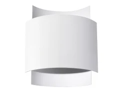Online Sollux Lighting Lámparas de pared Influx industrial de acero - 1 fuentes luminosas 4000K - L.22 x A.23 cm - Blanco
