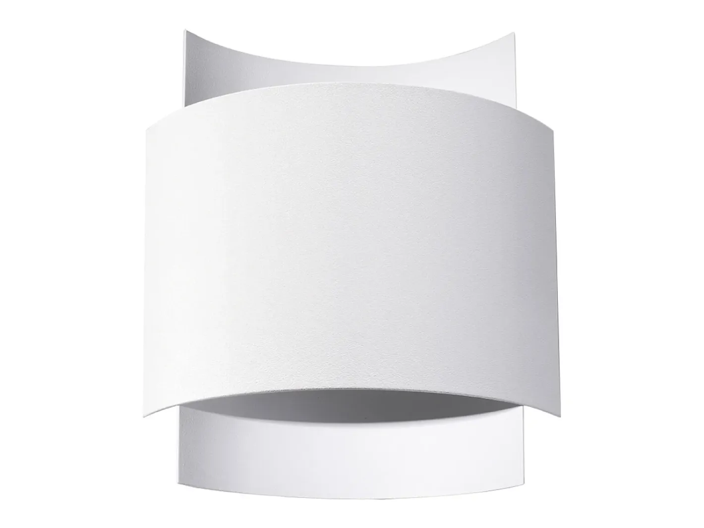 Online Sollux Lighting Lámparas de pared Influx industrial de acero - 1 fuentes luminosas 4000K - L.22 x A.23 cm - Blanco
