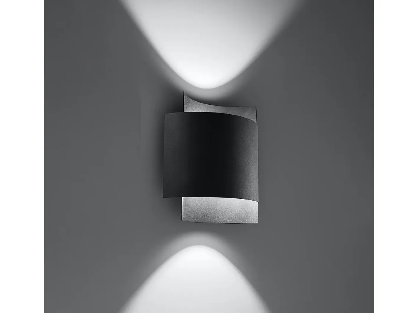 Online Sollux Lighting Lámparas de pared Influx industrial de acero - 1 fuentes luminosas 3000K - L.22 x A.23 cm - Negro