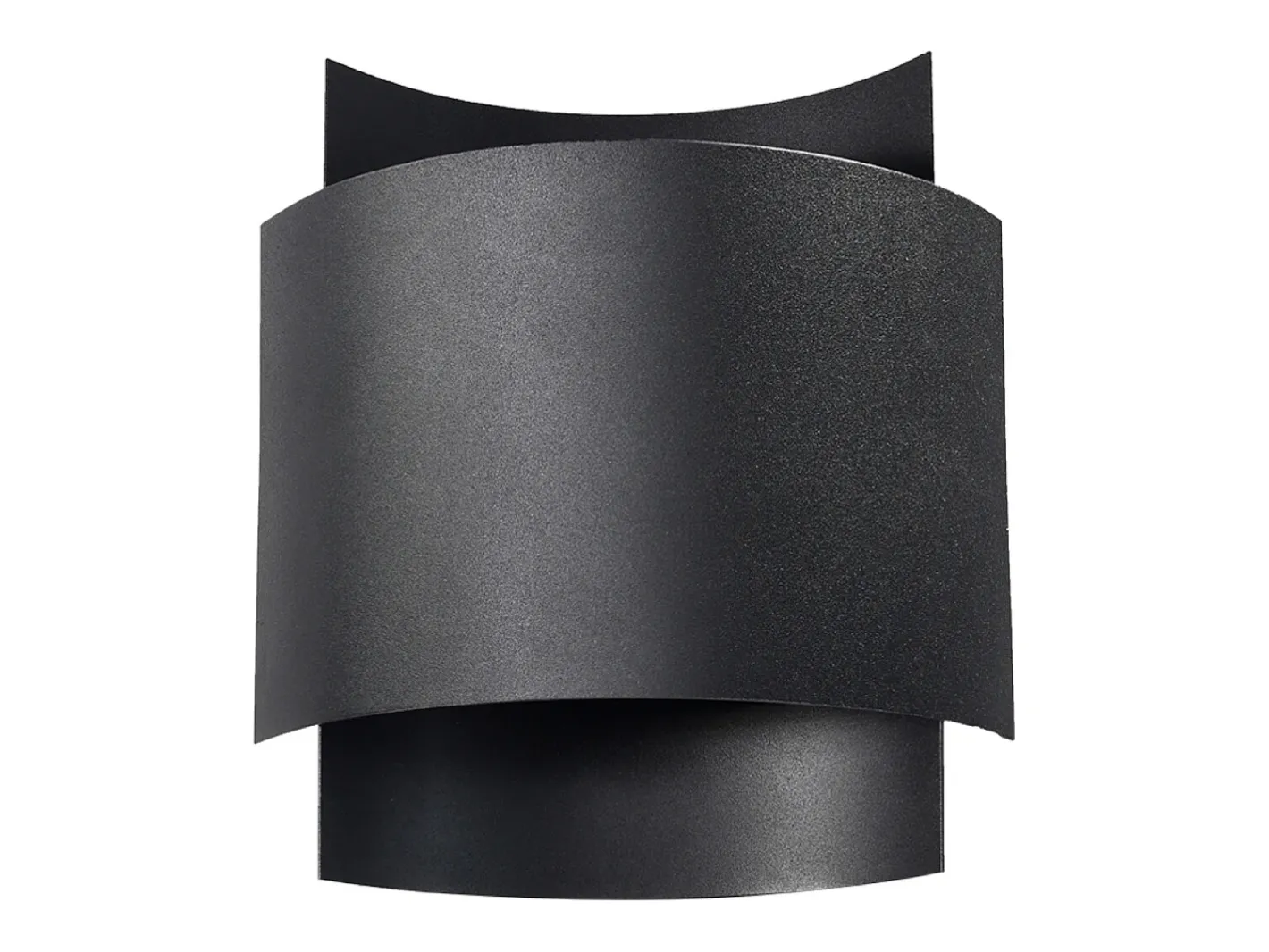 Online Sollux Lighting Lámparas de pared Influx industrial de acero - 1 fuentes luminosas 3000K - L.22 x A.23 cm - Negro