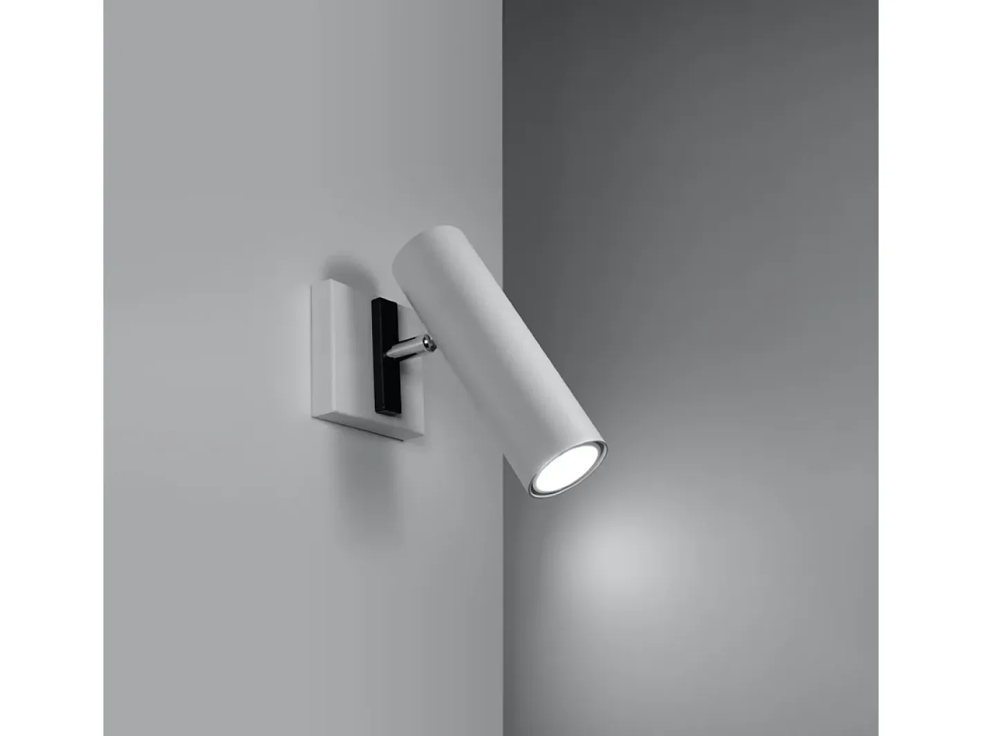 Sollux Lighting Aplique Para Pared-Lámparas de pared Invicta moderno de acero - 1 fuentes luminosas 4000K - L.8 x A.20 cm - Blanco