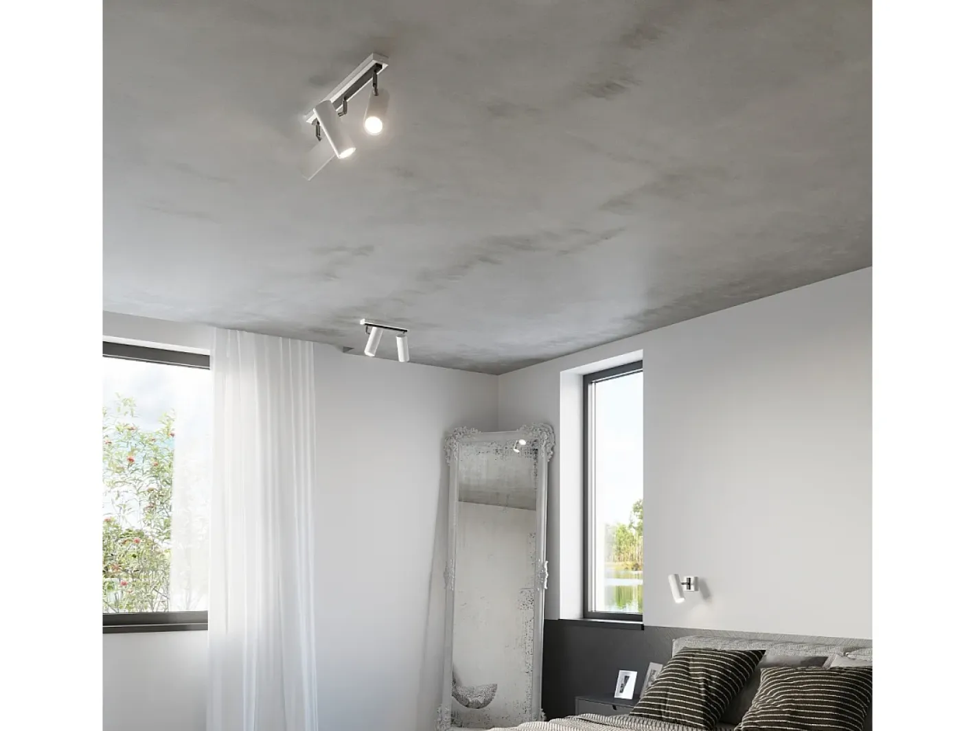 Sollux Lighting Aplique Para Pared-Lámparas de pared Invicta moderno de acero - 1 fuentes luminosas 4000K - L.8 x A.20 cm - Blanco