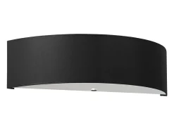 Online Sollux Lighting Lámparas de pared Kalmaris minimalista de tela/vidrio/acero - 2 fuentes luminosas 3000K - L.45 x A.12 cm - Negro