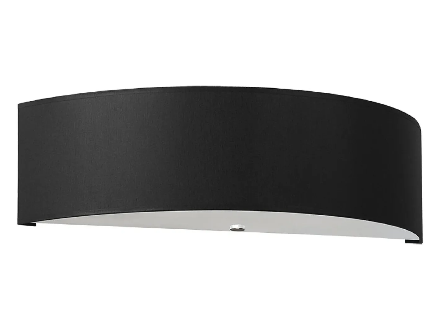 Online Sollux Lighting Lámparas de pared Kalmaris minimalista de tela/vidrio/acero - 2 fuentes luminosas 3000K - L.45 x A.12 cm - Negro