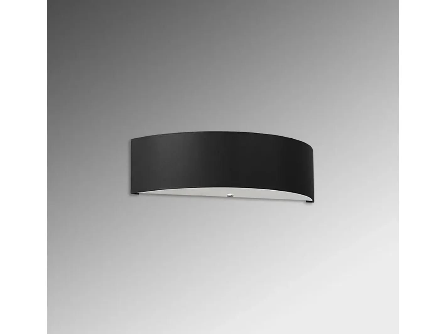 Online Sollux Lighting Lámparas de pared Kalmaris minimalista de tela/vidrio/acero - 2 fuentes luminosas 3000K - L.45 x A.12 cm - Negro