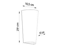 Sollux Lighting Lámparas de pared Lanoo moderno de cerámica - 1 fuentes luminosas 4000K - L.16,5 x A.29 cm - Blanco Outlet