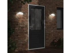Best Lámparas de pared LED de exterior 2 uds aluminio fundido ES524556 Blanco