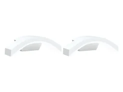 Best Lámparas de pared LED de exterior 2 uds aluminio fundido ES524556 Blanco