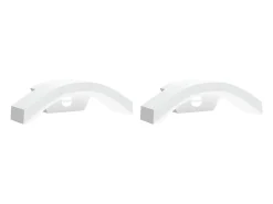 Aplique Para Pared-Lámparas de pared LED exterior con sensor 2 uds aluminio ES415522 Blanco