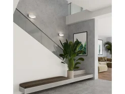 Sollux Lighting Aplique Para Pared-Lámparas de pared Litim moderno de acero - 1 fuentes luminosas 4000K - L.12 x A.12 cm - Blanco