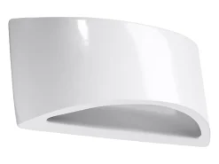 Sollux Lighting Aplique Para Pared-Lámparas de pared Litte moderno de cerámica - 1 fuentes luminosas 4000K - L.31,5 x A.14,5 cm - Blanco