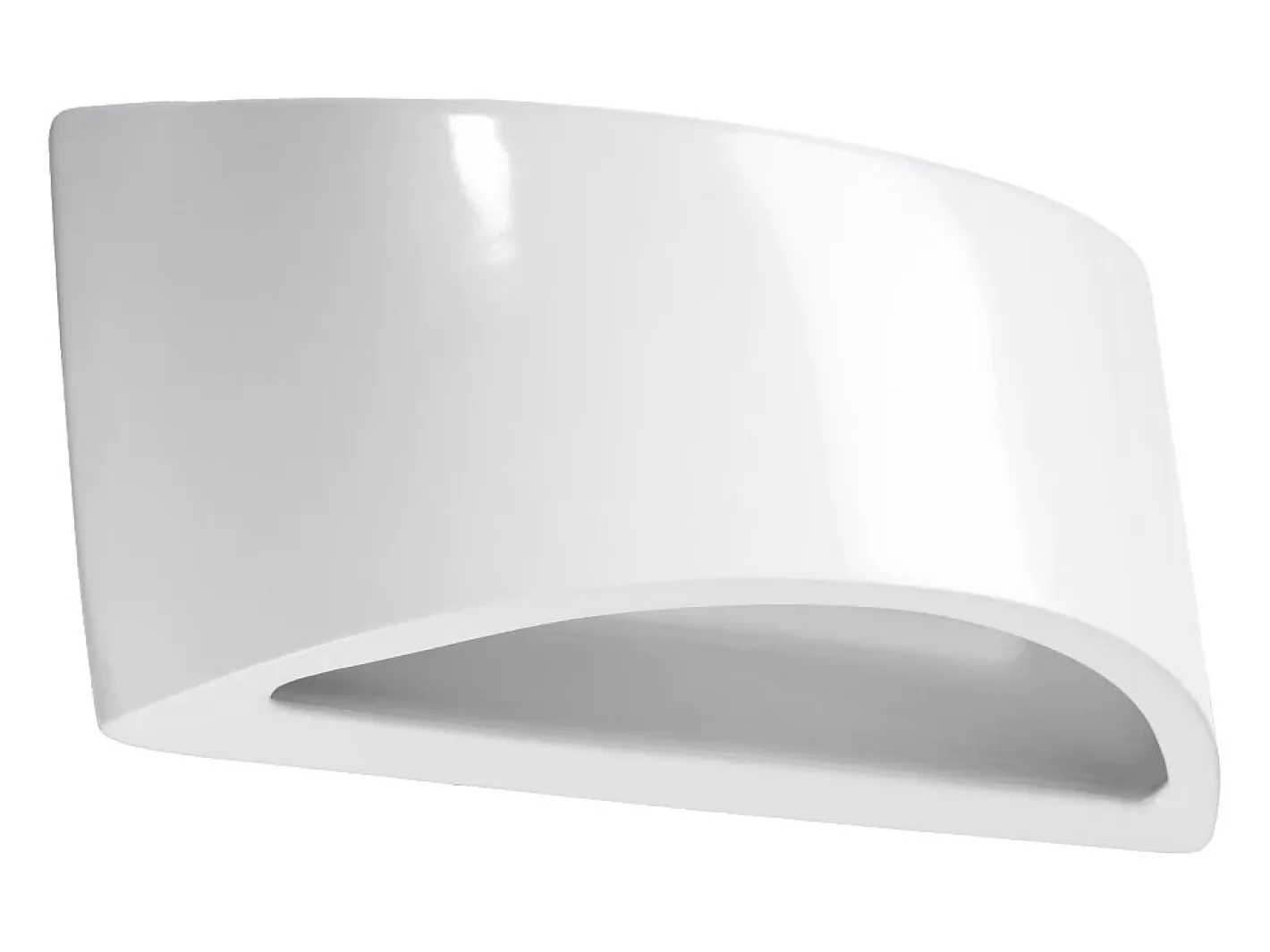 Sollux Lighting Aplique Para Pared-Lámparas de pared Litte moderno de cerámica - 1 fuentes luminosas 4000K - L.31,5 x A.14,5 cm - Blanco