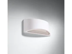 Sollux Lighting Aplique Para Pared-Lámparas de pared Litte moderno de cerámica - 1 fuentes luminosas 3000K - L.31,5 x A.14 cm - Blanco