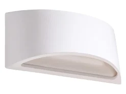 Sollux Lighting Aplique Para Pared-Lámparas de pared Litte moderno de cerámica - 1 fuentes luminosas 4000K - L.31,5 x A.14 cm - Blanco