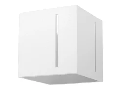 Sollux Lighting Aplique Para Pared-Lámparas de pared Luminara moderno de aluminio - 1 fuentes luminosas 4000K - L.10 x A.10 cm - Blanco