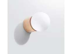 Sollux Lighting Lámparas de pared Lust moderno de madera - 1 fuentes luminosas 3000K - L.12 x A.12 cm - madera natural Color natural claro Sale