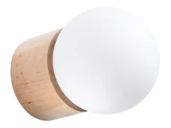 Sollux Lighting Lámparas de pared Lust moderno de madera - 1 fuentes luminosas 4000K - L.12 x A.12 cm - madera natural Color natural claro Clearance