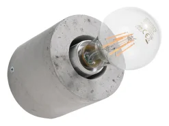 Sollux Lighting Aplique Para Pared-Lámparas de pared Nalvado industrial de concreto - 1 fuentes luminosas 4000K - L.10 x A.10 cm - Gris