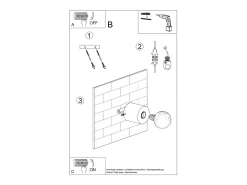 Sollux Lighting Aplique Para Pared-Lámparas de pared Nalvado industrial de concreto - 1 fuentes luminosas 4000K - L.10 x A.10 cm - Gris