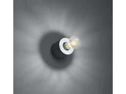 Sollux Lighting Aplique Para Pared-Lámparas de pared Nalvado industrial de concreto - 1 fuentes luminosas 4000K - L.10 x A.10 cm - Gris