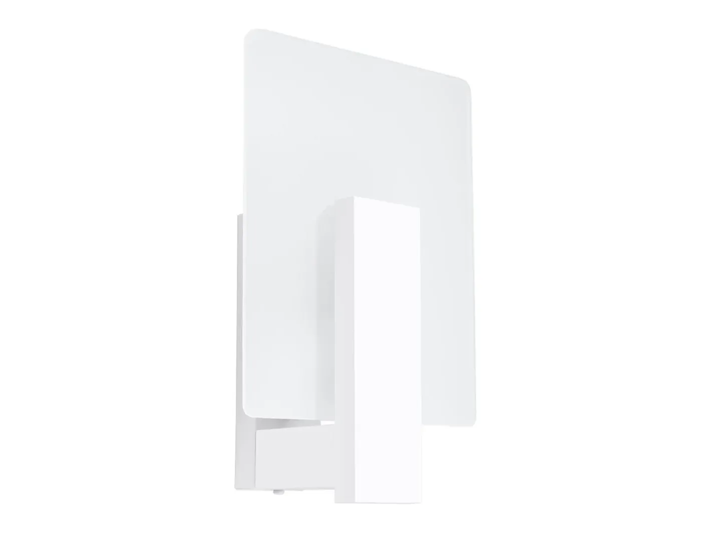 Sollux Lighting Lámparas de pared Nappo escandinavo de madera/vidrio - 1 fuentes luminosas 3000K - L.16 x A.30,5 cm - Blanco