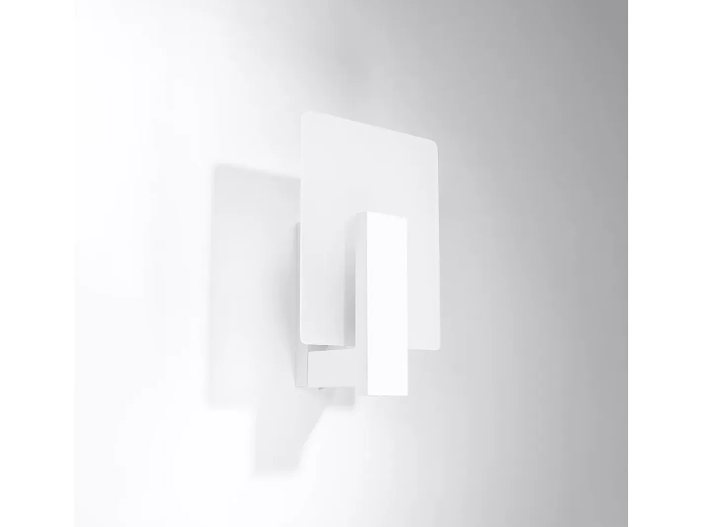 Sollux Lighting Lámparas de pared Nappo escandinavo de madera/vidrio - 1 fuentes luminosas 3000K - L.16 x A.30,5 cm - Blanco