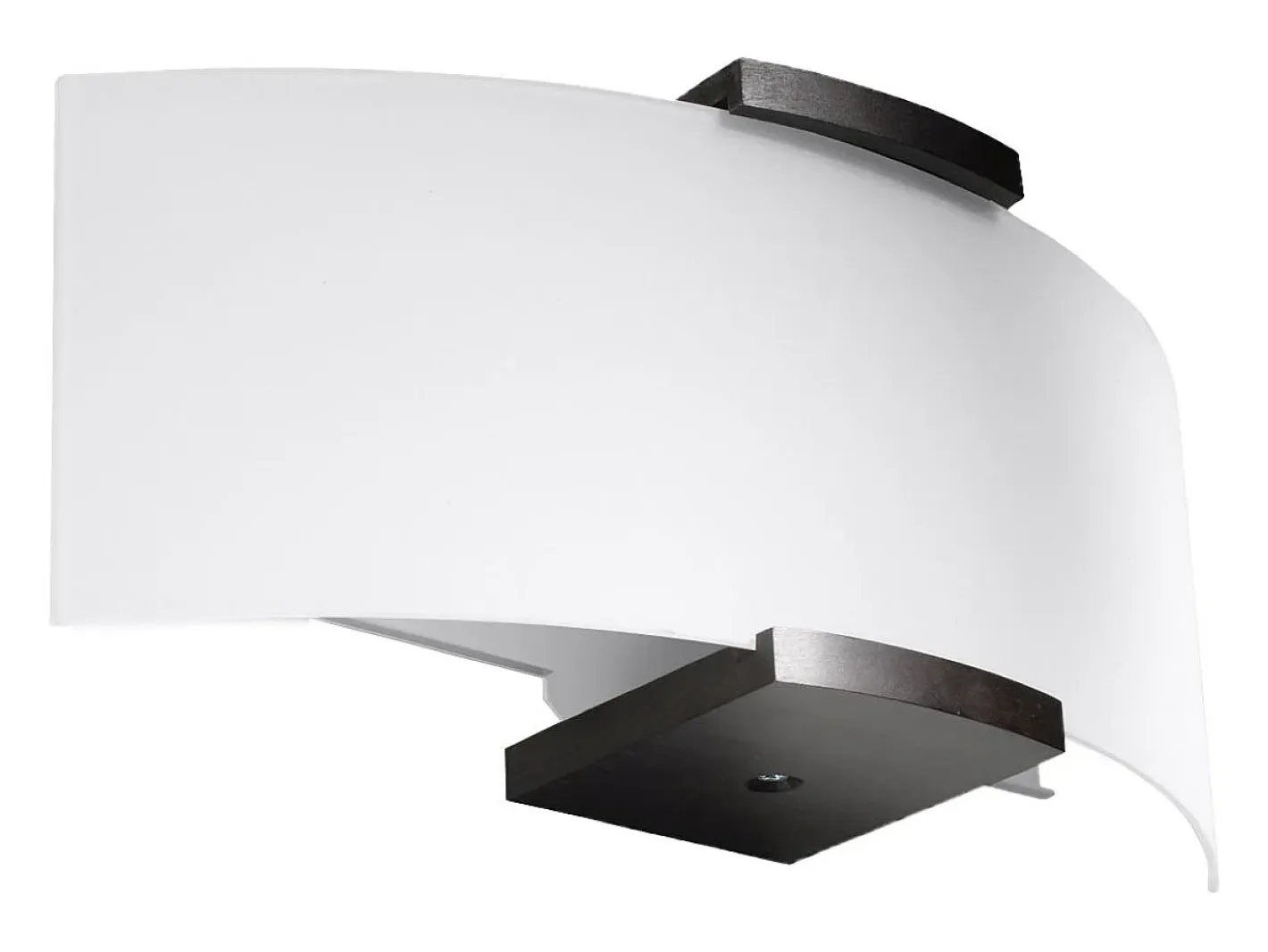Sollux Lighting Lámparas de pared Nerilo moderno de madera/vidrio - 2 fuentes luminosas 3000K - L.33 x A.14 cm - wengué/blanco Beige Online