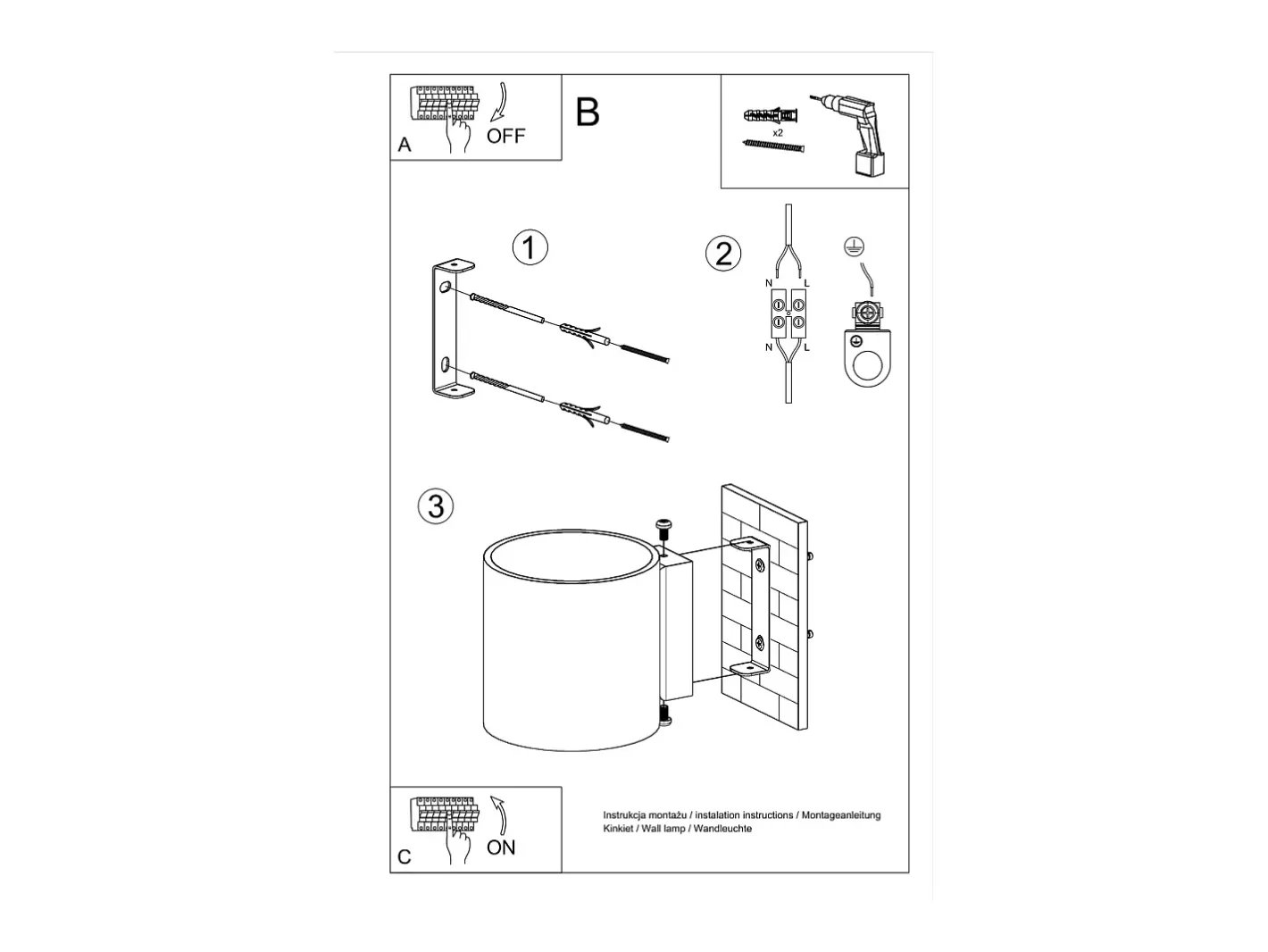 Clearance Sollux Lighting Lámparas de pared Novici moderno de vaso - 1 fuentes luminosas 4000K - L.10 x A.10 cm - Blanco