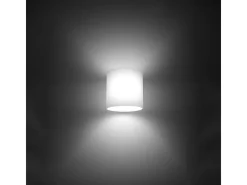 Clearance Sollux Lighting Lámparas de pared Novici moderno de vaso - 1 fuentes luminosas 4000K - L.10 x A.10 cm - Blanco