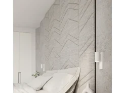 New Sollux Lighting Lámparas de pared Nutiq moderno de acero - 1 fuentes luminosas 4000K - L.6 x A.15 cm - Blanco