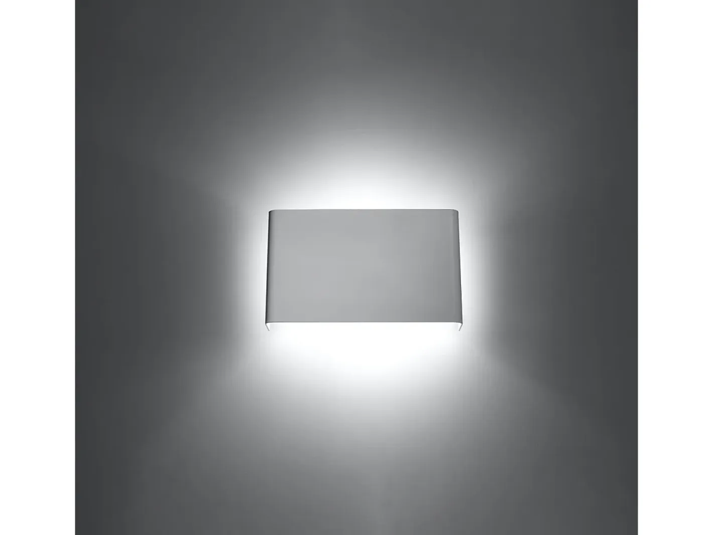 New Sollux Lighting Lámparas de pared Overaqua moderno de acero - 2 fuentes luminosas 4000K - L.25 x A.15 cm - Blanco
