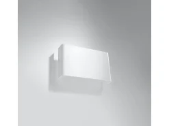 Sollux Lighting Aplique Para Pared-Lámparas de pared Overaqua moderno de acero - 2 fuentes luminosas 3000K - L.25 x A.15 cm - Blanco