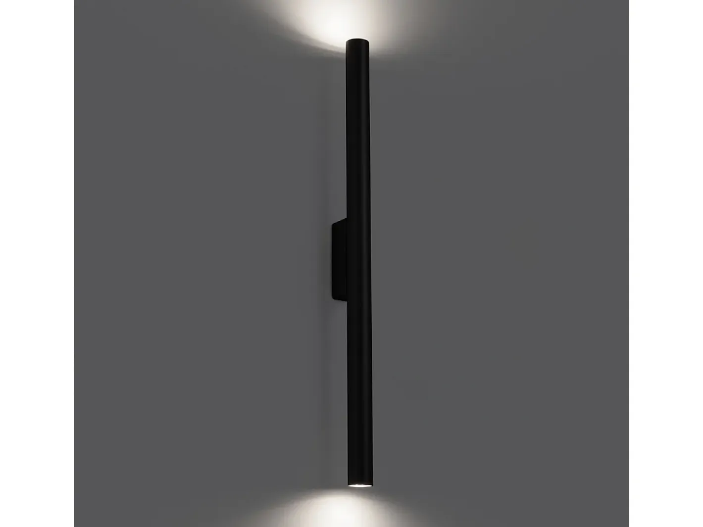 Online Sollux Lighting Lámparas De Pared Pastelo Moderno De Acero - 2 Fuentes Luminosas - L.2,5 X A.50 Cm - Negro