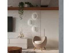 Sollux Lighting Aplique Para Pared-Lámparas de pared Perceptix moderno de acero - 2 fuentes luminosas 3000K - L.25 x A.29 cm - Blanco