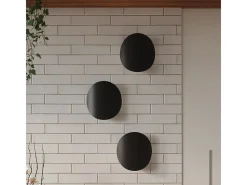 Sollux Lighting Aplique Para Pared-Lámparas de pared Perceptix moderno de acero - 2 fuentes luminosas 3000K - L.25 x A.29 cm - Negro