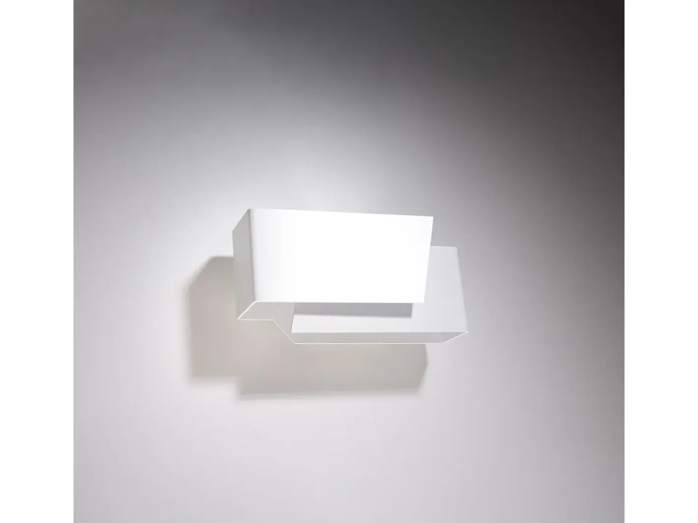 Sollux Lighting Lámparas De Pared Piegare Moderno De Acero - 1 Fuentes Luminosas - L.20 X A.10 Cm - Blanco