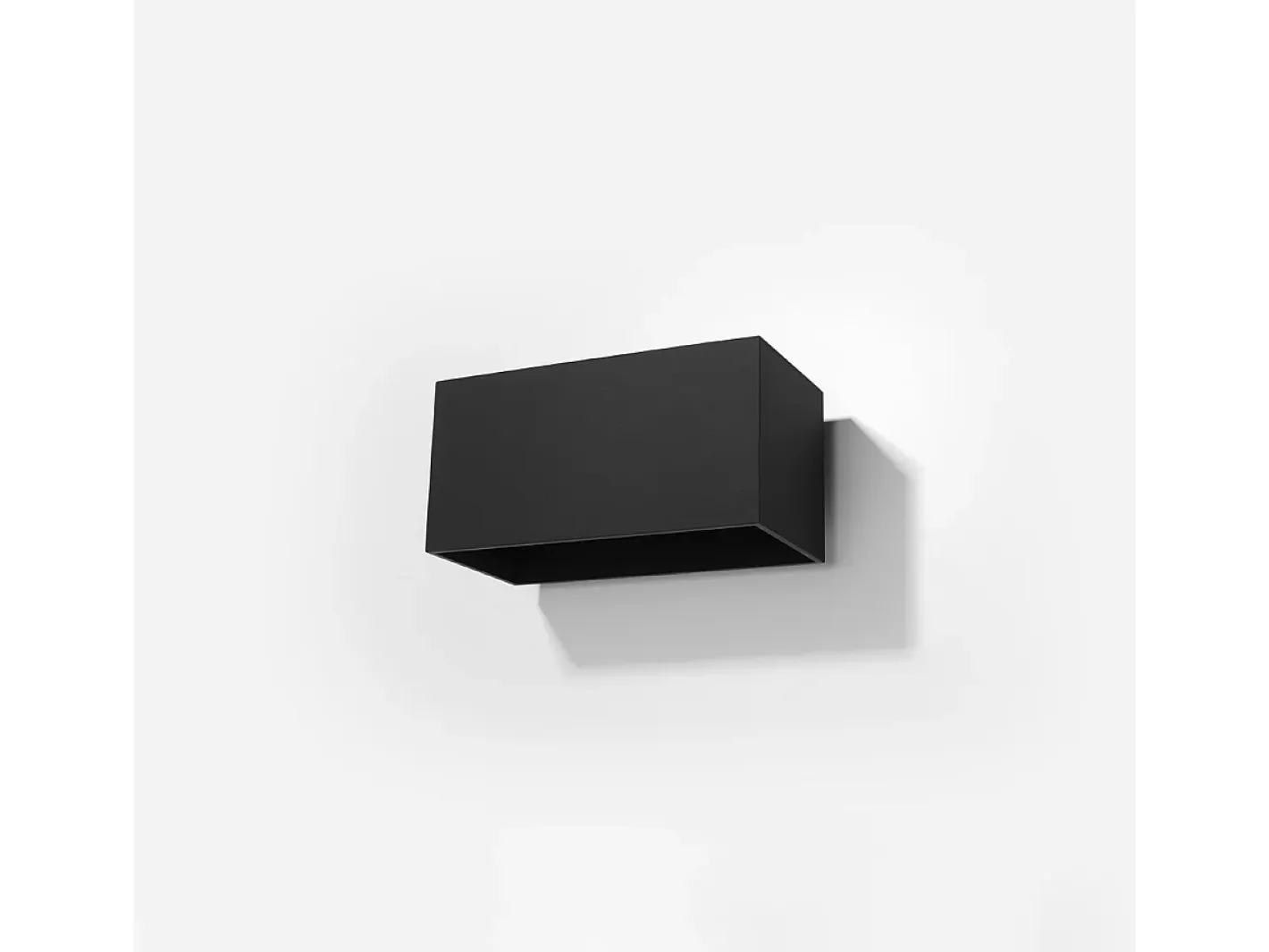 Sollux Lighting Lámparas de pared Quadx maxi moderno de aluminio - 2 fuentes luminosas 3000K - L.20 x A.10 cm - Negro Sale