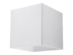Sollux Lighting Aplique Para Pared-Lámparas de pared Quadx moderno de aluminio - 1 fuentes luminosas 4000K - L.10 x A.10 cm - Blanco